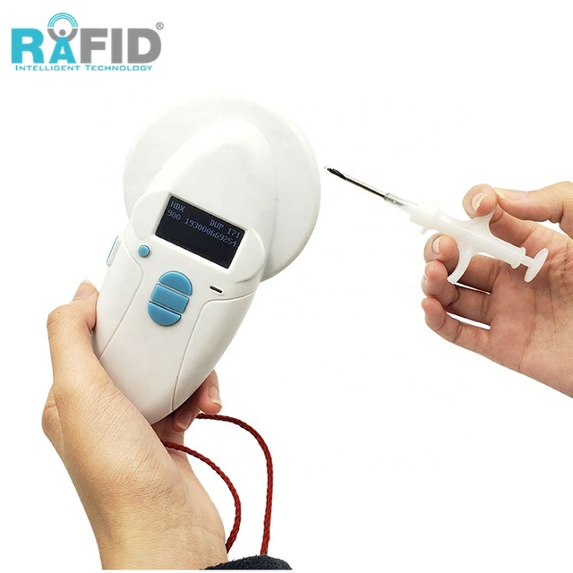RAFID Remote Card Reader EM4305 RFID Card Reader for Animal Recognition Microchip Scanner Card Reader OLED Light 2 Pcs 134.2khz