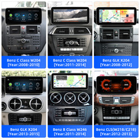 Navigation GPS de voiture 12.3 "pour Mercedes Benz08-15 C/B/E/GLK/GLS classe W204 X204 W264 W218 avec radio stéréo CarPlay Bluetooth