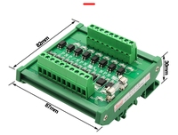 Carte d'amplificateur PLC à 8 canaux Isolation NPN/PNP Entrée universelle Sortie NPN Carte d'isolation Contrôleur de module de relais