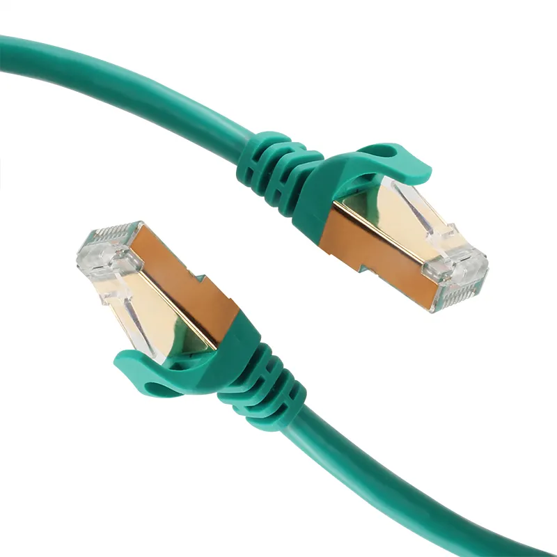VCOM Cat7 kabel Patch Ethernet, kabel Patch panjang yang berbeda 1 2 3 5 10 20 50meter SSTP RJ45 Cat7