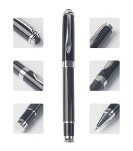 High-End Luxury Custom Logo Custom Brand Promotional Metal Ballpoint <b>Pens</b> Gift Set 0.5 mm Writing Width Carbon Fiber UV Printing - Product Image 6