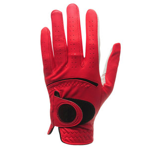 Guantes de Golf de Cuero Genuino, Último Modelo, Colores Personalizados con Logotipo, Suaves, Transpirables, Ligeros, Unisex, Cierre de Gancho y Bucle, Ropa Deportiva - Product Image 2