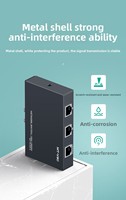 Switch Ethernet RJ45 Adaptif 10/1000Mbps Industri Pasif 2 Port 2 Input 1 Output 1 Input 2 Output