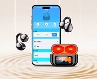 Nouveaux écouteurs de sommeil XG42 à écran tactile couleur, design clip d'oreille, casque de jeu Type-C, écouteurs sport sans fil