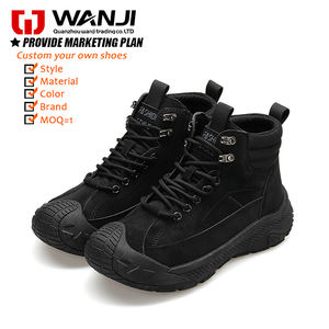 Bottes imperméables en cuir décontractées et polyvalentes légères Chaussures de plein air pour hommes - Product Image 3