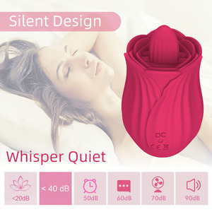 Juguetes sexuales para mujeres, Juguetes sexuales con flores para lamer la lengua, vibrador del punto G, rosa, sexshop, Amazon TikTok, 2022 - Product Image 2