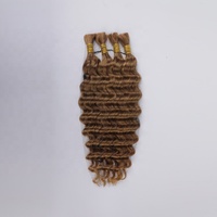 Échantillon gratuit de cheveux vierges en vrac, fournisseur en gros, sans trame pour le tressage, lots de cheveux humains, fournisseur d'extensions à double trame