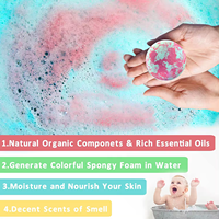 Emballage de luxe en boîte pour bombes de bain à la marque privée pour filles et enfants avec des jouets et des bijoux surprise à l'intérieur, cadeau pour filles