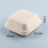 Contenant alimentaire jetable en bagasse de canne à sucre biodégradable pour plats à emporter, boîte à lunch avec couvercle 70oz, moderne et multi-usage