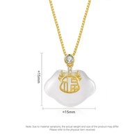 Colliers de charme haut de gamme ALICE Alice, bijoux, pendentif en jade Hetian, chaîne en argent sterling S925, collier minimaliste