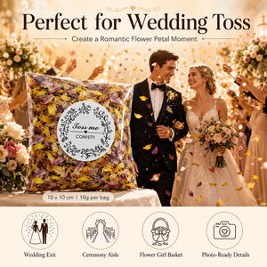 Pétalas de Rosa Naturais Biodegradáveis para Confete de Casamento, Pétalas de Flores Secas Orgânicas para Decorações de Festas em Atacado - Product Image 3