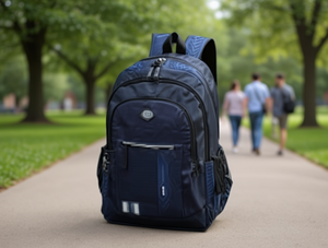 Zaino da Uomo in Tessuto Composito 20-35L con Chiusura a Cerniera e Tracolla Arcuata Stile Normcore - Product Image 2