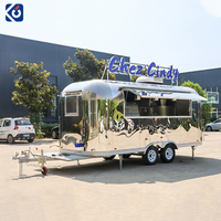 Remorque de concession BBQ personnalisée entièrement équipée, cuisine mobile pour la restauration, vente de snacks en extérieur
