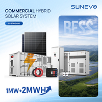 Système de stockage d'énergie solaire intégré Sunevo 500 kW 1 MW 2 MWh avec installation rapide pour ferme solaire