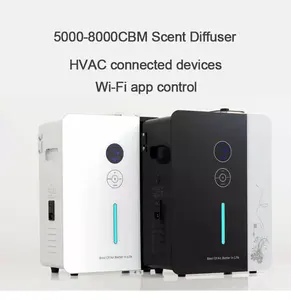 בקרת אפליקציית Wifi חכמה מסחרית ללא מים ערפול שמן אתרי לובי מלון מפזר ארומה עם מערכת HVAC