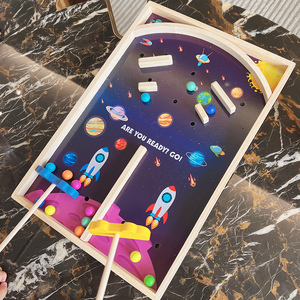 Gioco da Tavolo in Legno con Perline Scorrevoli e Motivi Planetari per Bambini e Genitori - Product Image 5