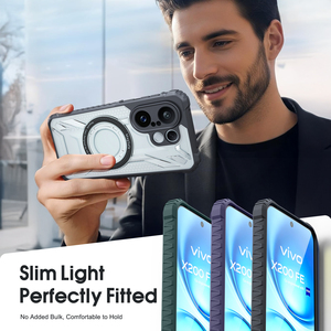 Custodia per Cellulare <span class=keywords><strong>Vivo</strong></span> V30 con Design Magnetico Armor, TPU+PC Trasparente, Antiurto, Anticaduta, con Supporto per <span class=keywords><strong>Vivo</strong></span> Y22 Y11 Y21d - Product Image 6