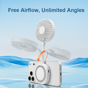 360° Rotating Handheld & Desktop Fan with Tripod & Phone Holder Magnetic <b>Mini</b> <b>USB</b> Fan - Product Image 3