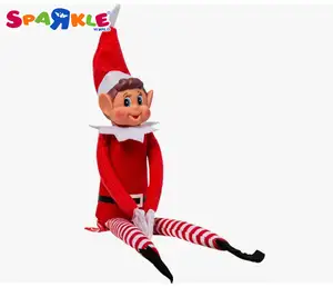 Elfe de Noël se comportant mal Noël peluche elfe nouveauté longue Bendy vilaine fille meilleur vendeur en gros peluche elfe jouet