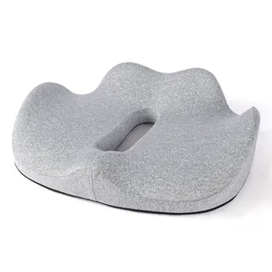 Ergonomic Comfortable Design Pain Relief Seat Cushion Office Chair Cotton Anti Slip Memory Foam Orthopedic Seat Cushion