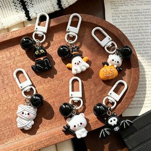 Porte-clés Halloween : Animaux démoniaques sombres, fantômes mignons, momies, chats, citrouilles, chauves-souris – Pendentif pour sac à dos, breloque, cadeau, souvenir de fête - Product Image 4
