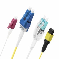 Single-Mode 5G Fiber Patch Cord 0.9mm 2.0mm 3.0mm SC/LC/FC/ST Connectors 1m Jumper Cable for FTTH Use 1-Year Warranty