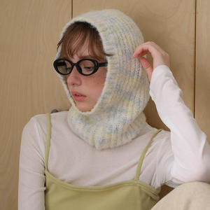 Pasamontañas de Punto con Capucha, Diseño Liso, Unisex, para Invierno, Suave, Tejido, Comúnmente de Spandex/Poliéster - Product Image 3