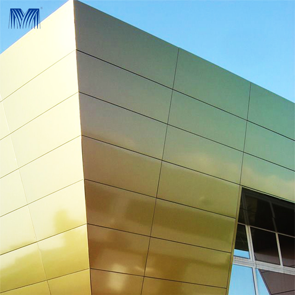 Bouwmateriaal Afwerking 4Mm Gevelbekleding Panelen 4Mm 5Mm Buitenmuur Alucobond Acm Panel Aluminium Composiet Panelen