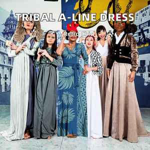 Vestido Maxi Feminino com Estampa Tribal Polinésia Personalizada, Estampa Havaiana Elegante, Respirável, com Faixas, para Festas, Estilo Asiático, Outono e Verão - Product Image 3