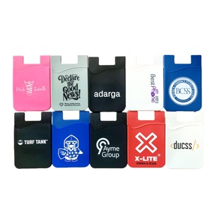 Nouvelle mode cadeau promotionnel personnalisé collant téléphone poche portefeuille intelligent porte-carte de crédit en silicone - Product Image 1