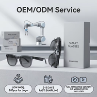Lunettes Intelligentes IA avec Caméra HD 4K, Double Micro 1300W, Réduction de Bruit, Anti-tremblement, Contrôle Tactile, Étanchéité IPX-5, Temps Réel