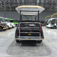 Voiture électrique rétro de luxe DZY et bus touristique noir classique personnalisable avec des fonctionnalités populaires