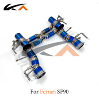 Sistem Knalpot KA Tuning Untuk Ferrari SF90 3.9T Titanium Alloy Catback Dengan Katup