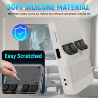 Étui en silicone Topleo R36s avec protecteurs d'écran rouges, étui de protection transparent pour accessoires de console de jeu