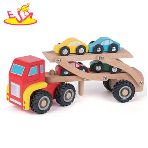 Coche <span class=keywords><strong>de</strong></span> juguete <span class=keywords><strong>de</strong></span> <span class=keywords><strong>madera</strong></span> para niños, nuevo diseño, estacionamiento, W04A468, 2021 - Product Image 1