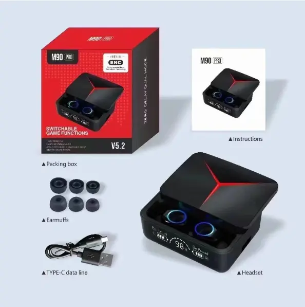 Music High Damix Electricsales Sale Light M90 Proケース製品低遅延シンプルな真のステレオタッチスクリーン中国ベストバッドホット