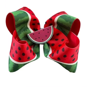 กิ๊บติดผมสีรุ้ง Bubu โบว์ติดผมรูปการ์ตูน bubus โบว์แตงโมฤดูร้อนอุปกรณ์แต่งผมสำหรับเด็กวัยหัดเดิน - Product Image 4