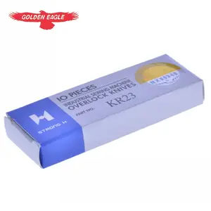 Flecha plateada con tarjeta de letras fuertes, máquina de coser de tres o cuatro líneas, hojas superiores e inferiores, KR23, 737, 747