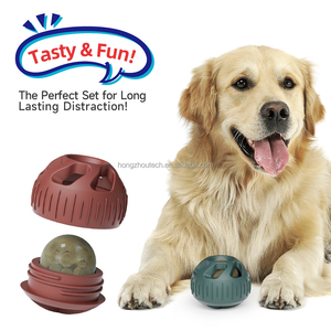 Nuovo personalizzato interattivo in Silicone cane che lecca palla facile da pulire palla a lunga durata forniture per animali domestici cibo da masticare giocattolo per cani surgelati - Product Image 2