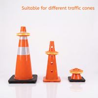 Feux de signalisation de cône de signalisation synchronisés CE, balise de signalisation, signal stroboscopique, obstruction, lumière de sécurité LED pour travaux routiers, urgence