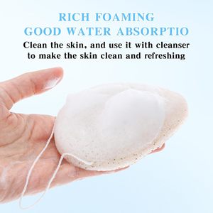 Éponges de bain double face en noix de coco pour le visage, tampons nettoyants en profondeur, éponges faciales naturelles en Konjac pour un nettoyage et une exfoliation doux du visage - Product Image 5