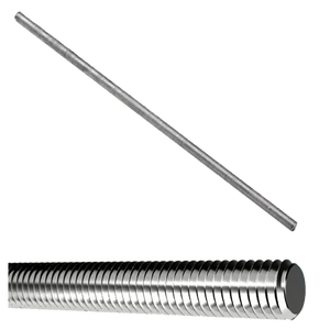 Tige filetée en acier M12 4.8 finition zinc noire dans le système de mesure métrique - Product Image 1