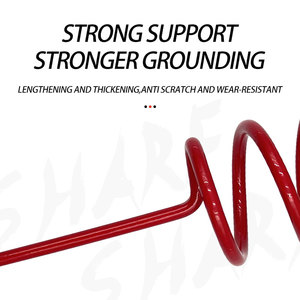 Porte-<span class=keywords><strong>canne</strong></span> à pêche en spirale robuste supports de poteau insérer le support de repos <span class=keywords><strong>au</strong></span> sol tient la <span class=keywords><strong>canne</strong></span> à pêche en métal pour la pêche à la banque - Product Image 5