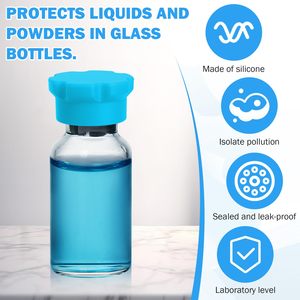Tapa de Silicona para Botella de Insulina de 3ml y 5ml, Tapa Selladora de Color Personalizada con Logotipo, Venta al Por Mayor de Fábrica - Product Image 2