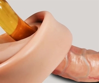 Jouet sexuel masculin en silicone Netphi D014, souple, 100% étanche, kit de harnais à porter, godemiché creux réaliste, 190g