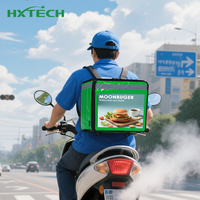 HXTECH Panneaux d'affichage extérieurs Annonceurs Écran LED Sac à dos Publicité Marche Signalisation et affichage numériques Panneau d'affichage ambulant
