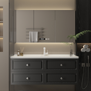 Combinación de tocador de baño estilo francés, lavabo de baño estilo vintage, lavabo de cerámica - Product Image 4