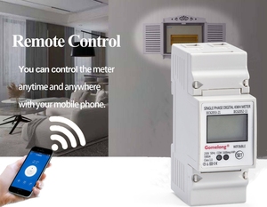Medidor de kWh WiFi 5(80)A Bidireccional de Consumo Eléctrico Medidor de Energía Inteligente para Riel DIN con Pantalla - Product Image 6