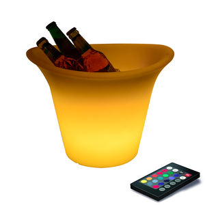 Vendita calda impermeabile alimentato a batteria 16 colori cambiare <span class=keywords><strong>Led</strong></span> illuminato secchiello per ghiaccio vino Cooler <span class=keywords><strong>Led</strong></span> secchi di ghiaccio - Product Image 2