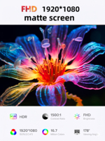 Monitor Portátil IPS HDR FHD de 18.5 Pulgadas y 120Hz con USB-C para Pantalla Externa Compatible con Computadoras Portátiles, de Escritorio, PC y Consolas de Juegos